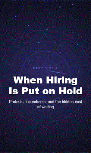 When Hiring Is Put on Hold: Protests, Incumbents, and the Cost of Waiting
